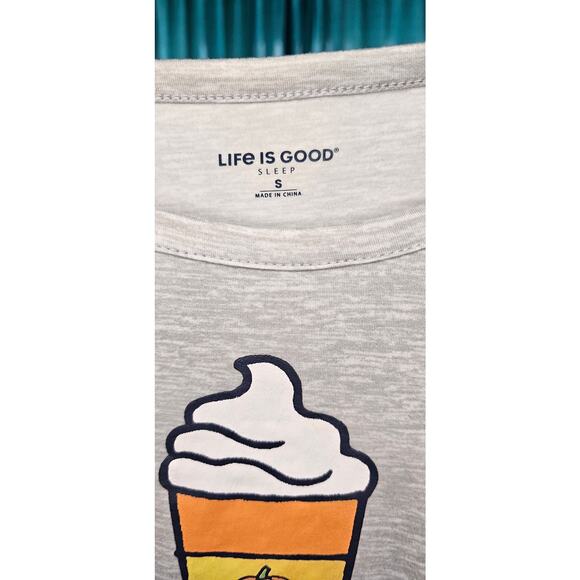 Life is good spice latte essential sleep top small NWT‎ - Picture 2 of 3